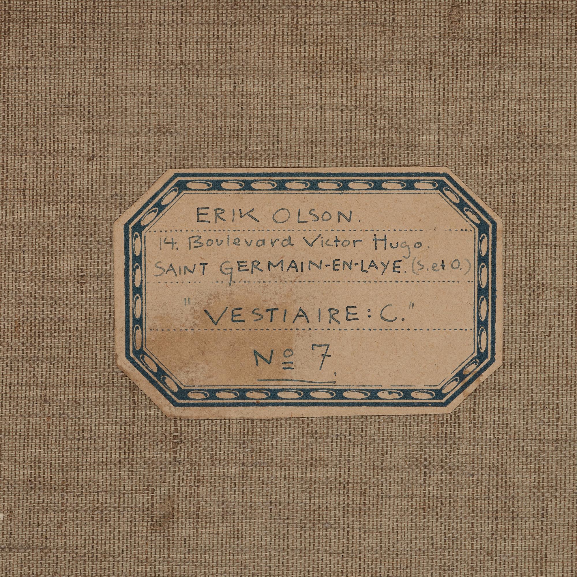 Erik Olson, "Vestiaire: C, no. 7".