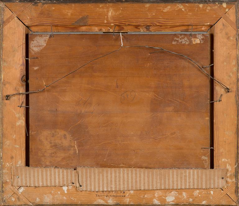 Okänd konstnär, holländsk skola, 1800-tal, olja på pannå, osignerad.