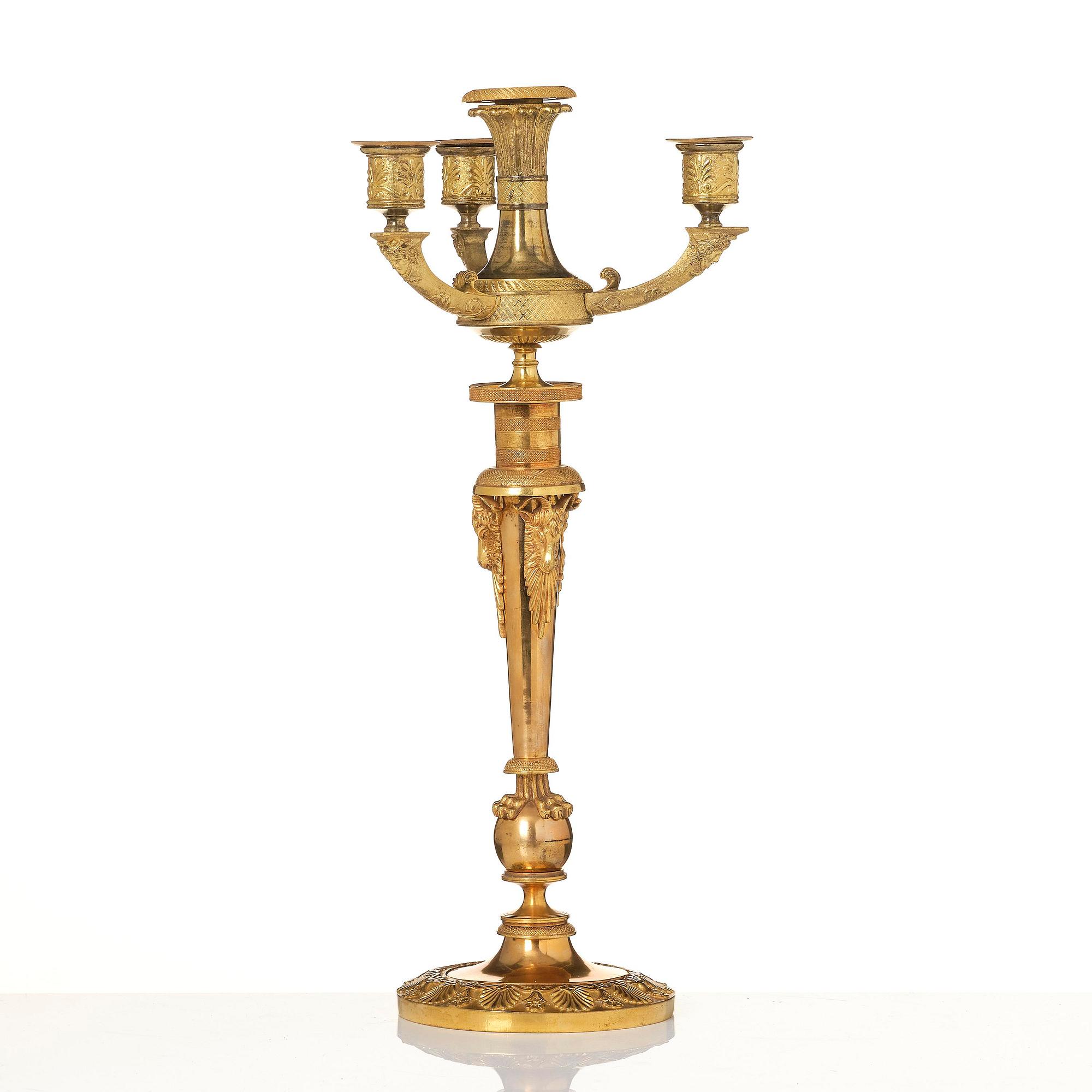 Kandelaber för fyra ljus, Ryssland 1800-talets början, Empire.