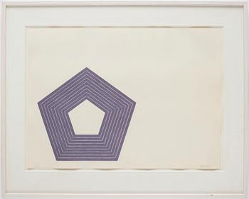 Frank Stella, "Charlotte Tokayer " from "Purple Series".