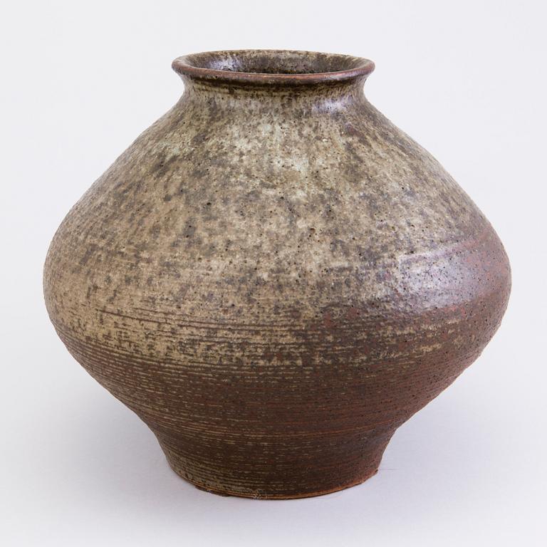 BRITA HEILIMO, a stoneware vase signed Arabia BH.