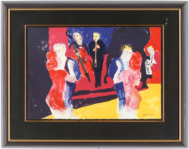 PETER DAHL, färglitografi, signerad och numrerad 115/375.