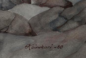 ESKO KOIVUKARI, guassi, sign. ja päiv. -80.
