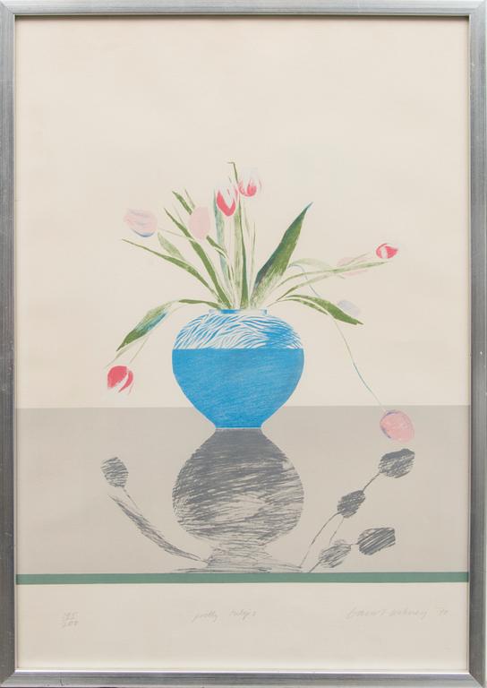 DAVID HOCKNEY, lithograph in colours, signed and dated -70.