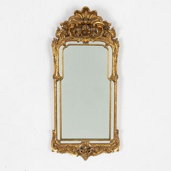 A Rococo style, mirror, second half of the 19th century.