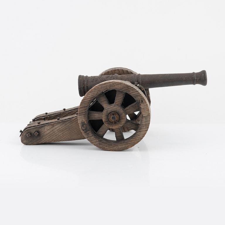 A cast iron canon, early 20th Century.