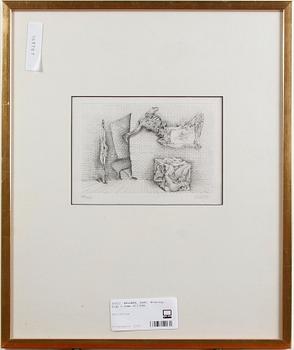 Hans Bellmer · BELLMER, HANS. Etsning. Sign o numr XII/XXX.
