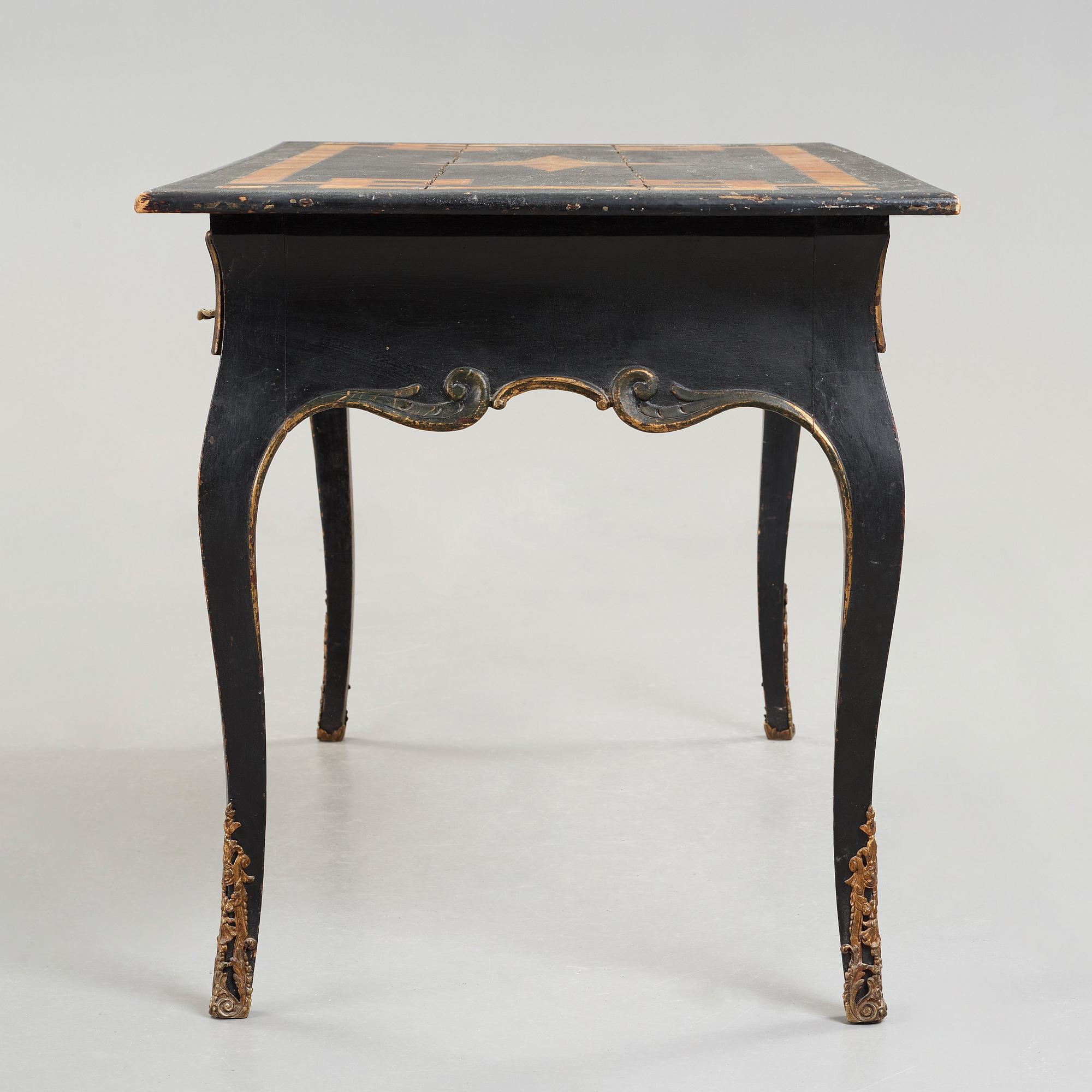 SKRIVBORD, Sverige 1700-talets andra hälft, Rokoko.