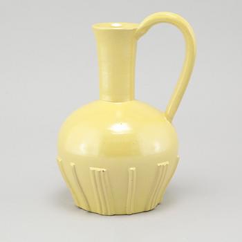 A 1930/40s vase / jug in eartheware, designed by Jerk Werkmäster for Nittsjö.