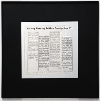 Victor Vasarely, Planetary Folklore Participations No. 1.