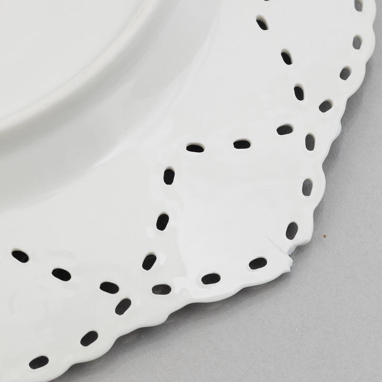 Royal Copenhagen, twelve sideplates, 1'Musselmalet Full Lace', Denmark, 1964-73.