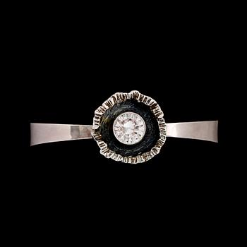 ARMBAND, silver, med bergkristall, Cesons, Göteborg, 1971.
