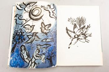 Marc Chagall,  bok, "Dessins pour la bible", Verve vol X, no 37-38. Paris 1960.