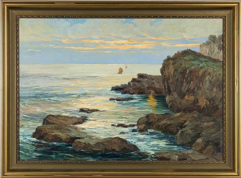 Albert Wenk, attributed to, Coastal Landscape.