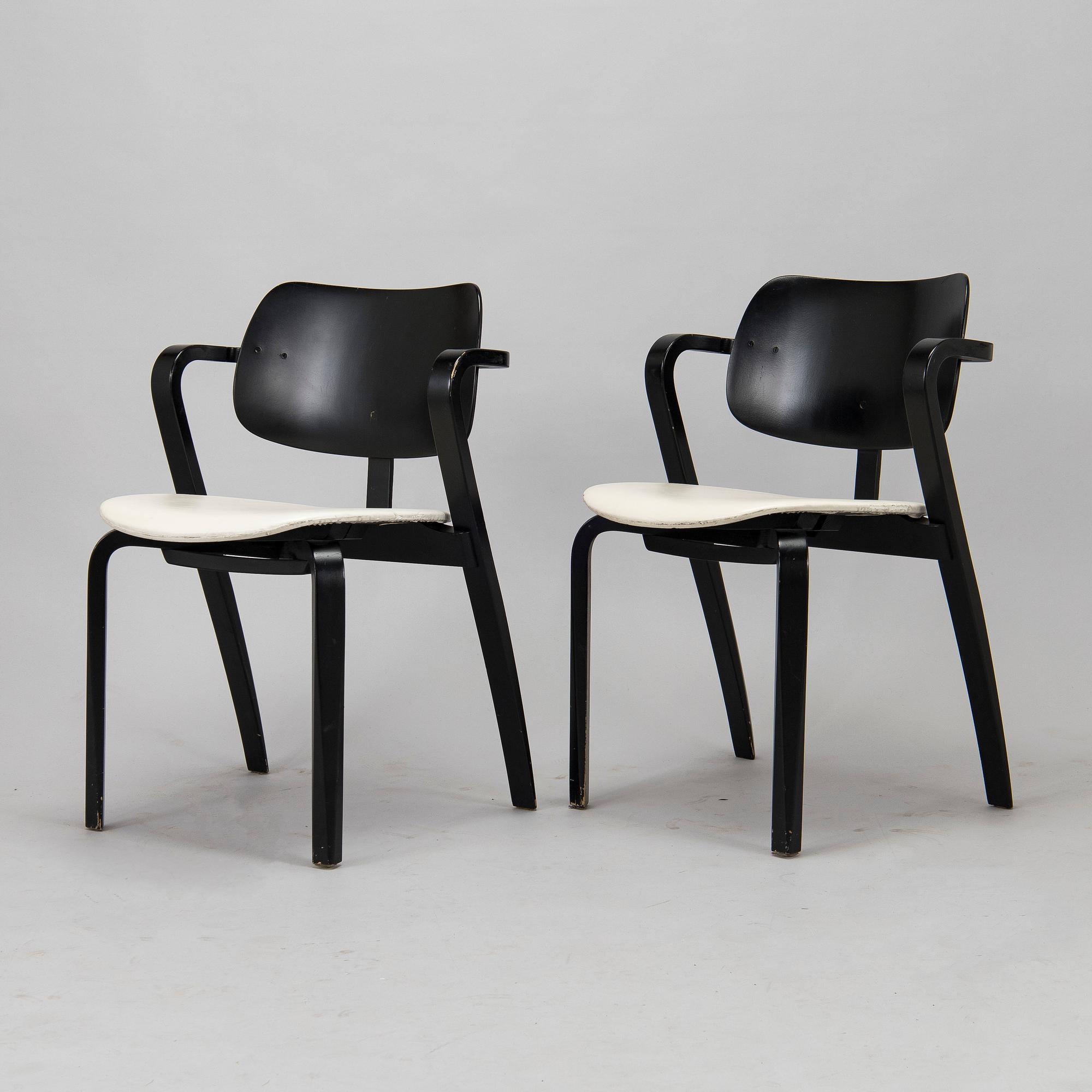 Ilmari Tapiovaara, a set of six 1960s 'Aslak' armchairs for Asko, Finland.