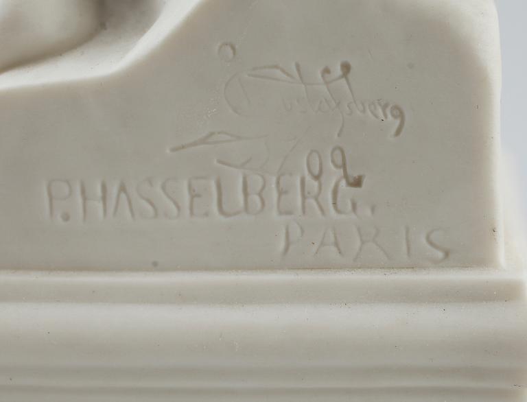 FIGUR, parian, Per Hasselberg, Gustafsberg 1909.