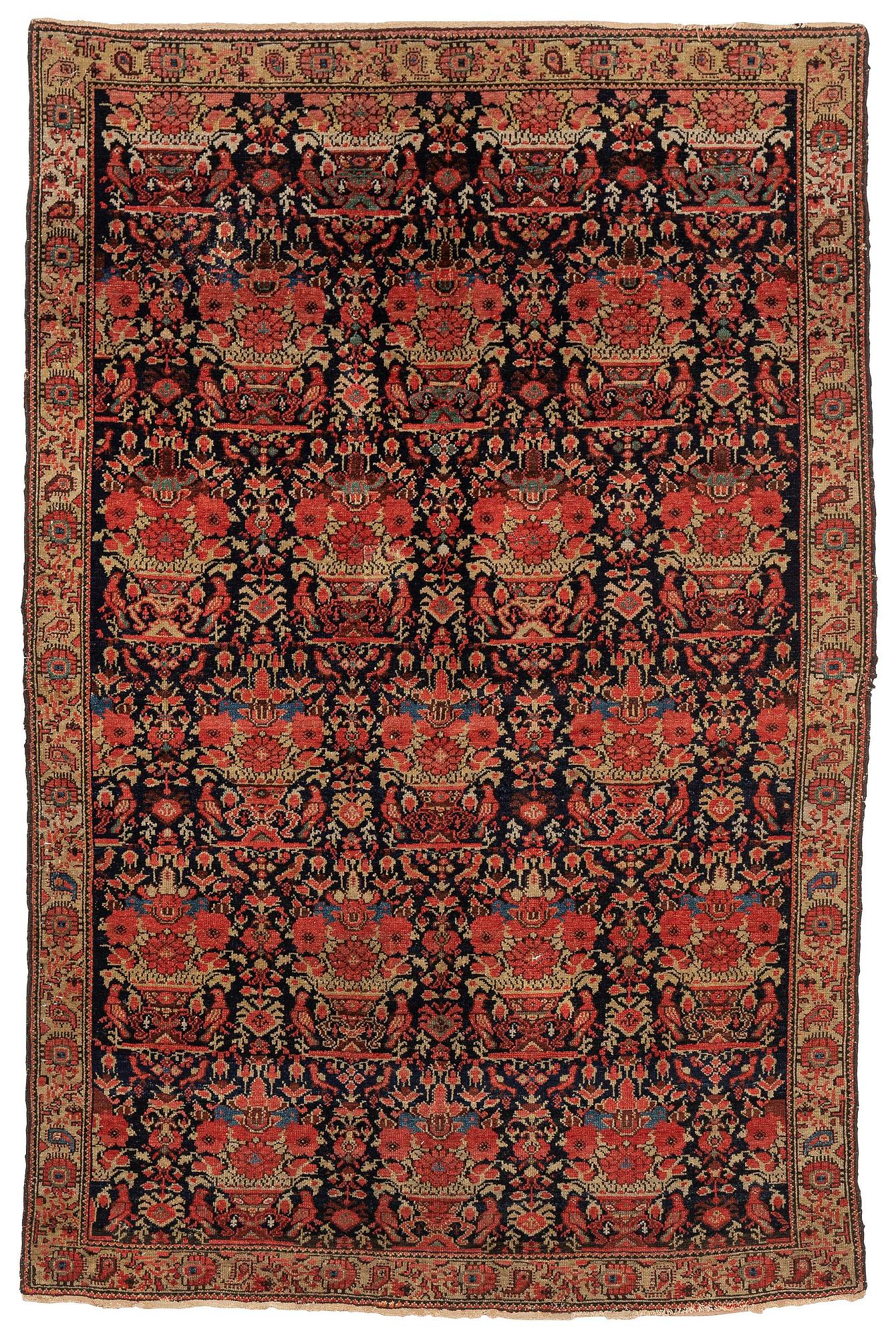 A Senneh carpet, West Persia, c. 187 x 125 cm.