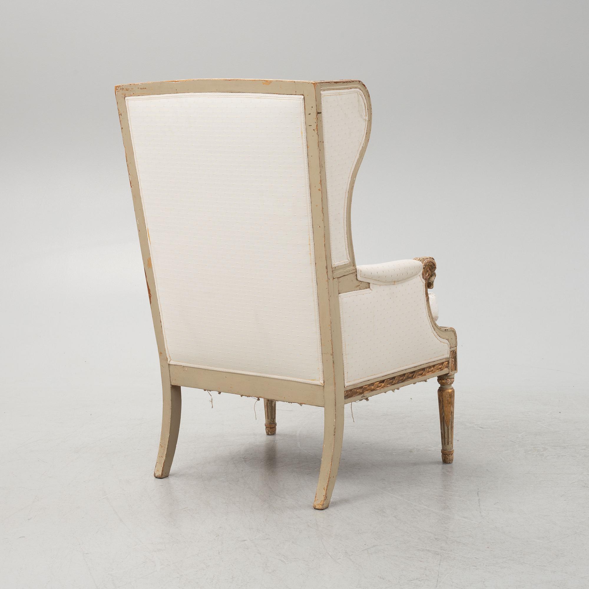 Fåtölj, Louis XVI-stil 1800-talets andra hälft.