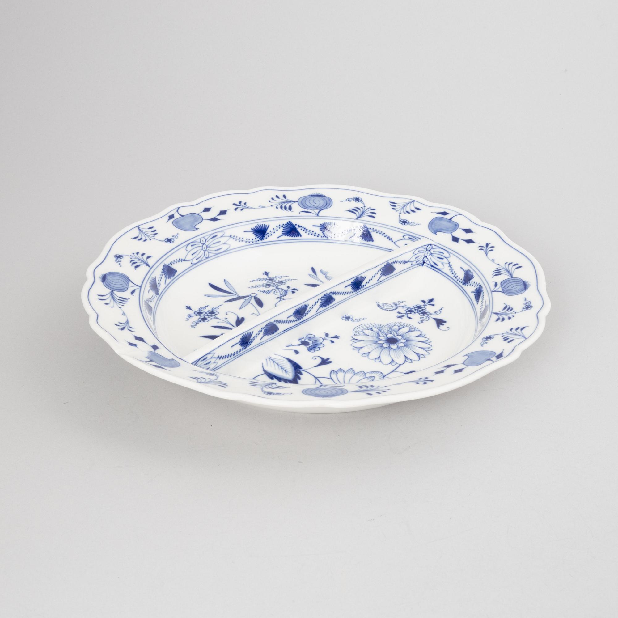 Meissen, 68 pieces of a porcelain dinner service, "Blue Onion", Germany, early 20th century.