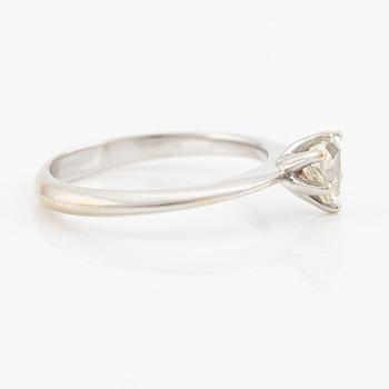 Trillion-cut diamond ring.