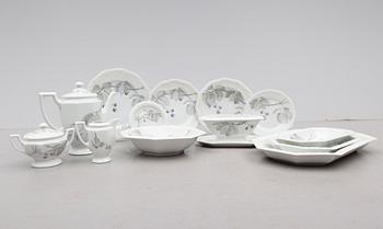 MATSERVIS, 62 delar, porslin, "Maria", Rosenthal, 1900-talets mitt.
