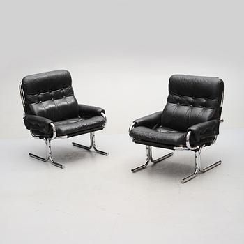 FÅTÖLJER, ett par, Sverige, 1960/1970-tal.
