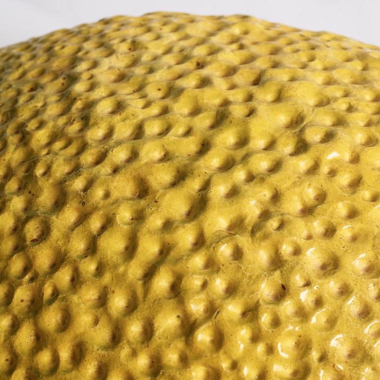 Hans Hedberg, a large faience sculpture of a lemon, Biot, France, early 1990s.