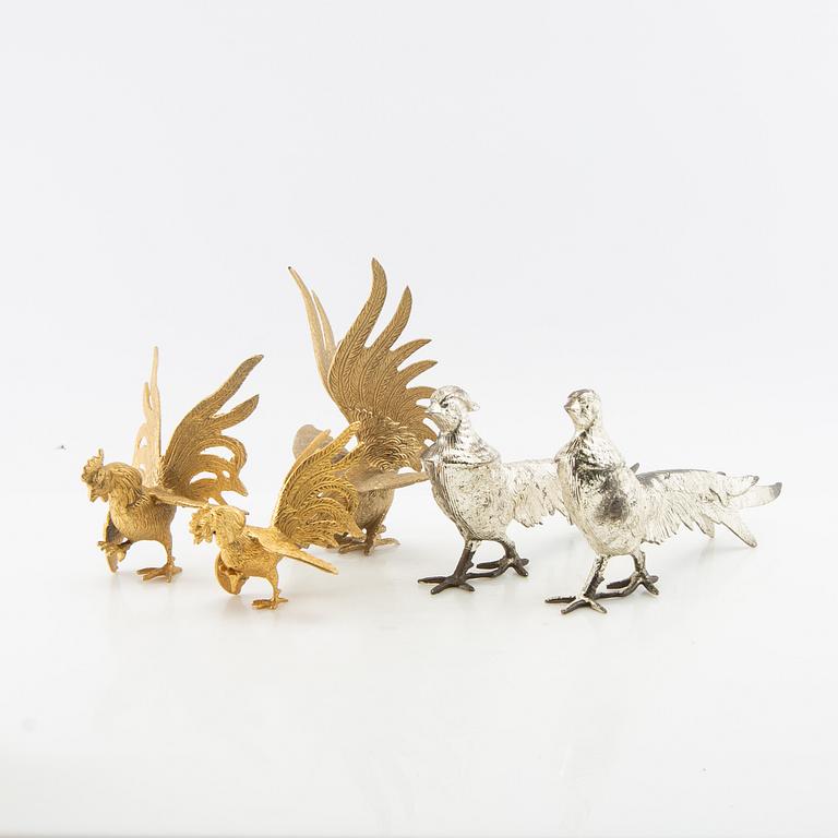 Table ornaments 5 pcs 20th century metal.