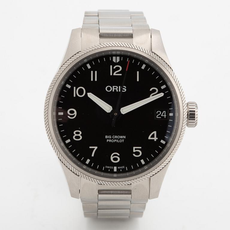 Oris, Big Crown, ProPilot, Big Date, armbandsur, 41 mm.