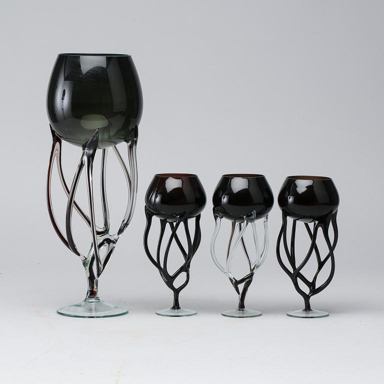 JOZEFINA KROSNO, 4 
parts of glass. 2000-tal.