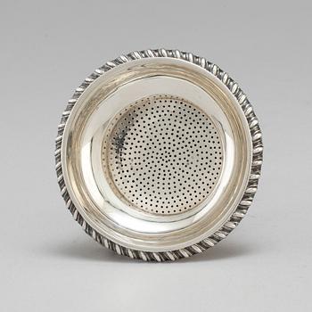 G & D Reid, a silver strainer, Newcastle 1799.