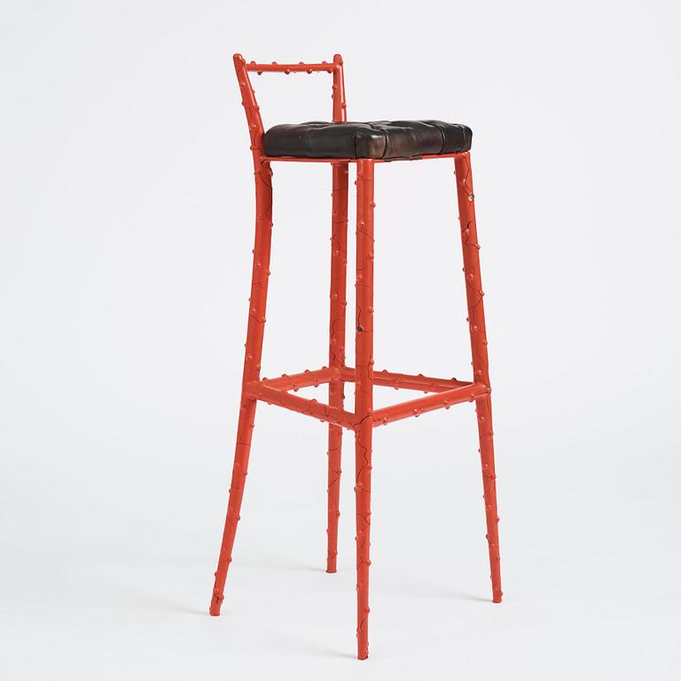 Piero Fornasetti, a bar stool, Milano, Italy 1960-70s.