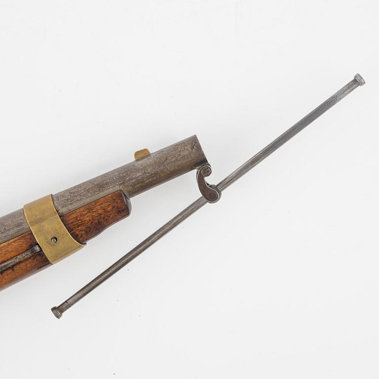 A Swedish percussion pistol 1854 Navy pattern.