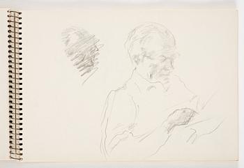 Lotte Laserstein, 3 skissböcker med blyertsteckningar.