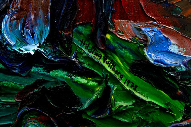 Hilding Hultberg, oil on panel signed.