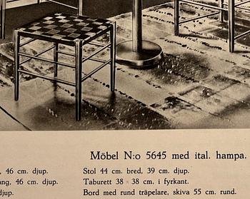 Gemla, a stool model "5645", Diö, 1930s.