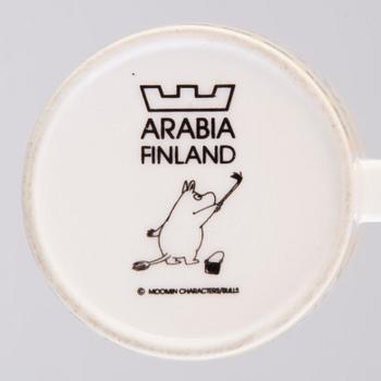 MOOMIN-MUG, porcelain, 'Mug yellow', Moomin Characters, Arabia 1990-1996.