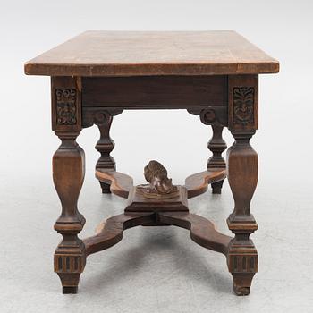 Biblioteksbord, barockstil, 1800-tal.