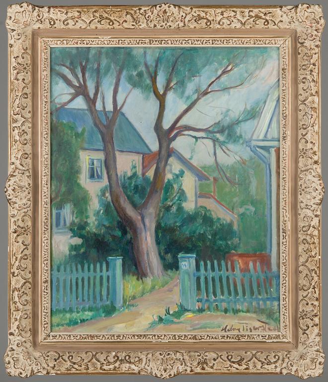 Helny Tigerstedt, olja på duk, signerad.