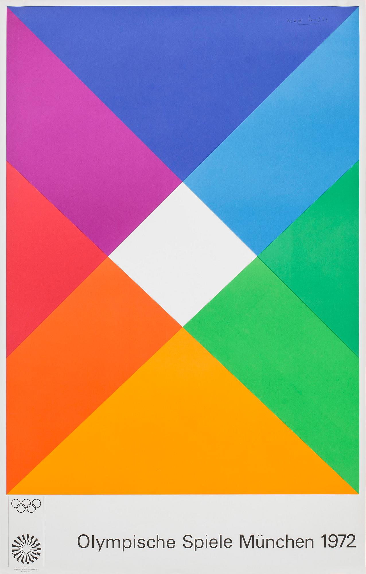 5 POSTERS, "Olympische Spiele München 1972", Victor Vasarely among others.