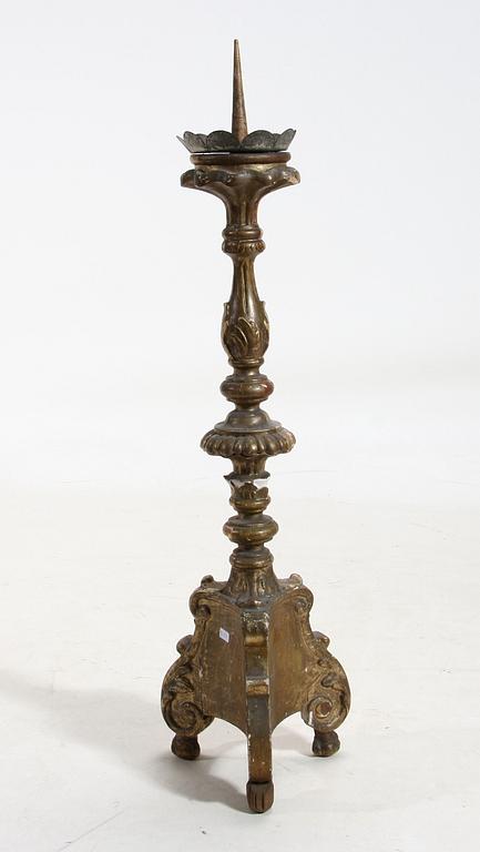 GOLVLJUSSTAKE. Trä. Barockstil. 1800/1900-tal.