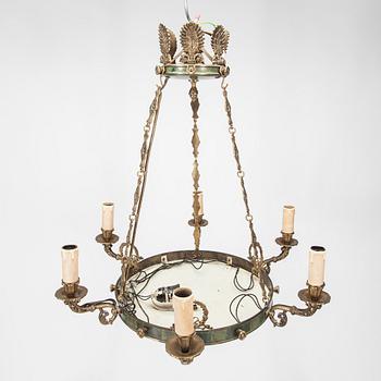 TAKAMPEL, empirstil, 1930-tal. Höjd ca 70 cm.