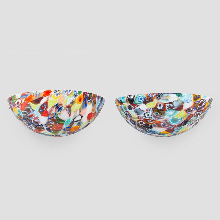 A pair of wall lights, ALT Luci Alternative, Murano, Italy 2000s.