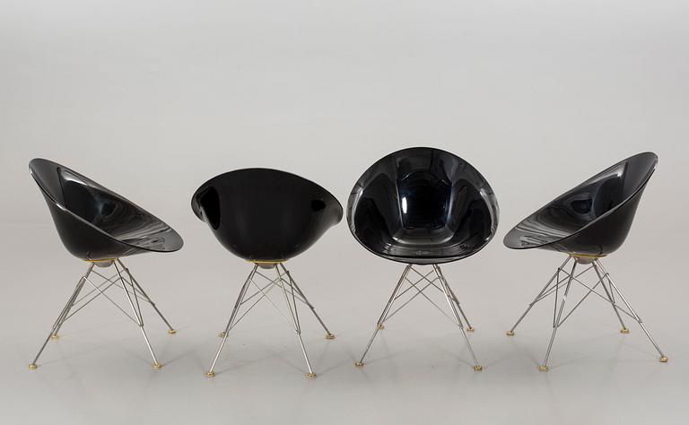 Dining Chairs Ero Kartell Eros Swivel Chair Set By Phillippe