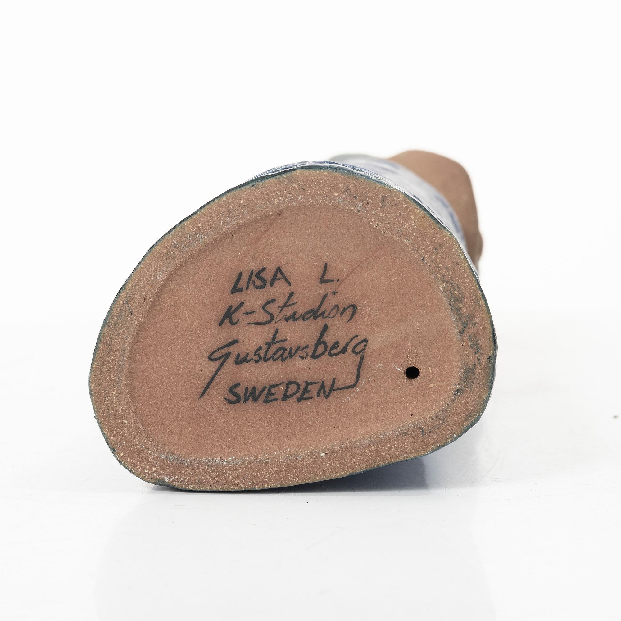 Lisa Larson, a stoneware figurine, K-studion, Gustavsberg, Sweden.