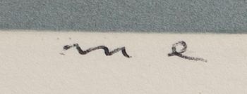 MAX ERNST, etching, H.C. AND SIGNED.