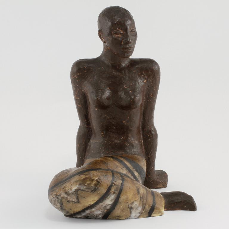 VICKE LINDSTRAND, skulptur, stengods, osignerad, Uppsala-Ekeby, 1947-48.