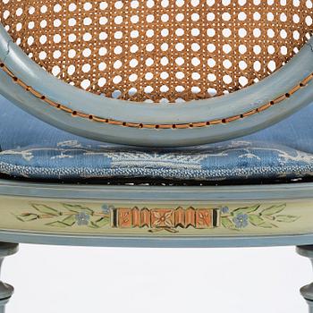 Carl Malmsten, a set of six Swedish Grace chairs, cabinetmaker Albin Johansson, Stockholm, for Villa Kvikkjokk, 1927.