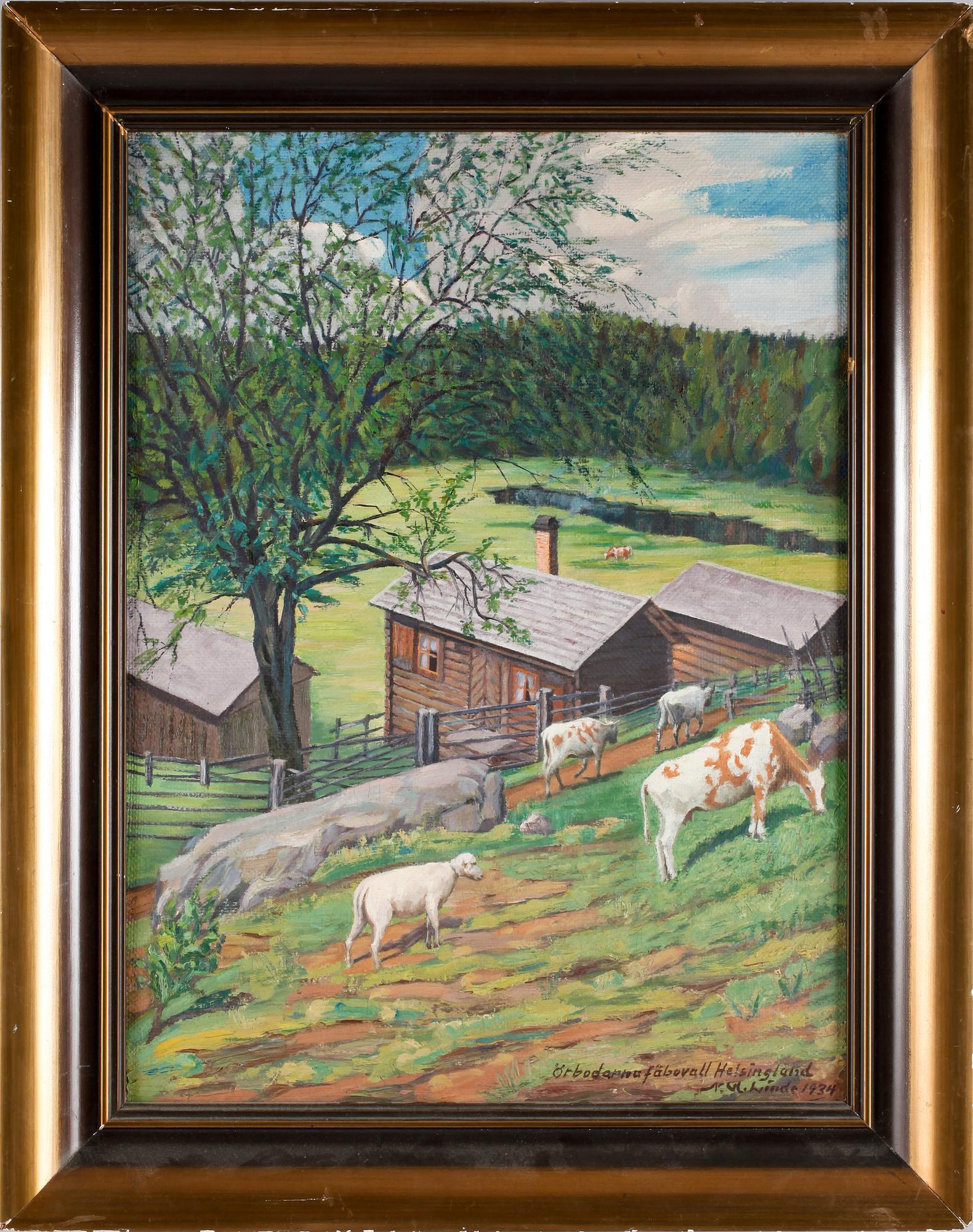 HJALMAR LINDE. Olja på duk. Sign o dat 1934.