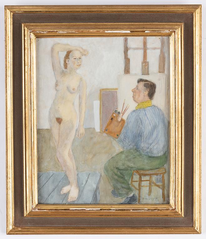 Birger Ljungquist, watercolour, signed and dated 1947.